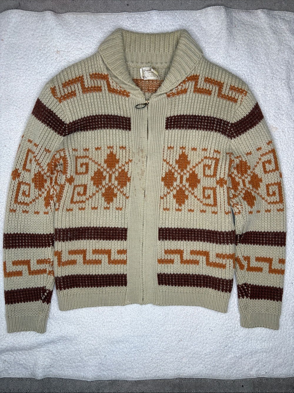 Vintage Pendleton Southwestern Wool Cowichan: Size Medium